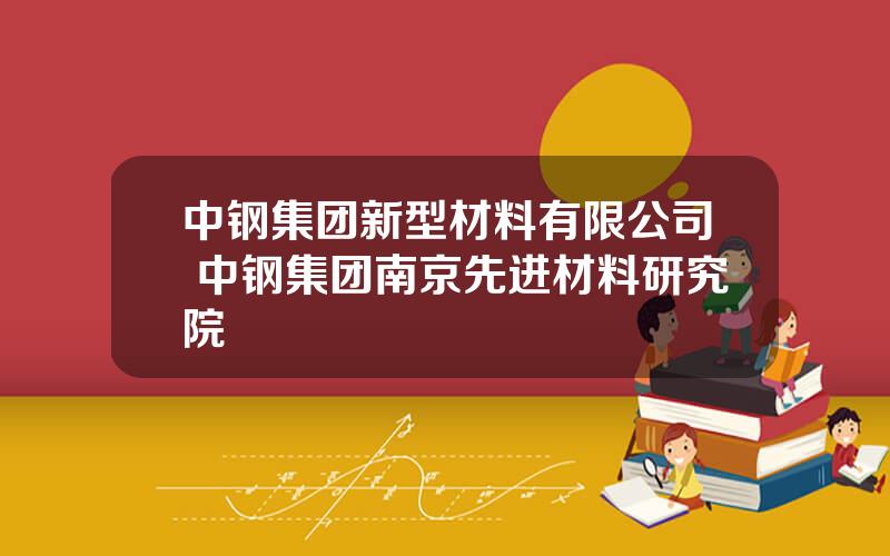 中钢集团新型材料有限公司 中钢集团南京先进材料研究院